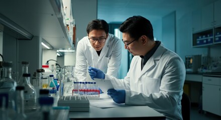 Scientists working in a lab