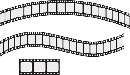 film reel vector set,cinema film transparent,Roll of retro film strip