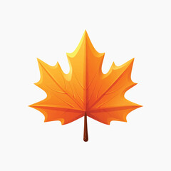 Vibrant autumn maple leaf illustration