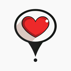 Heart icon in speech bubble