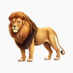 Majestic lion illustration art