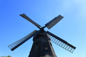 Windmühle in der Stadt Malchow in Mecklenburg