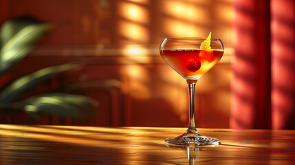 'Mai Tai', a harmonious blend of light and dark rum, orange liqueur, amaretto, lime juice, and simple syrup