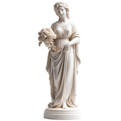 Naklejka premium A marble statue isolated on transparent background