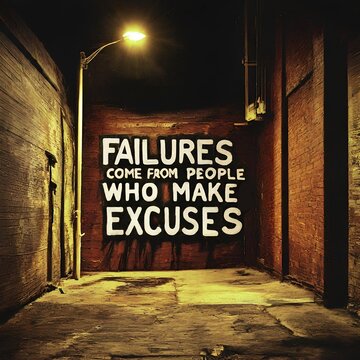 failures come from people who make excuses