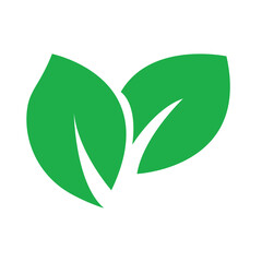 Leaf Icon and Symbols isolated on white background. Gardening, new life, ecology and nature concept.  green leaf logo icon design vector