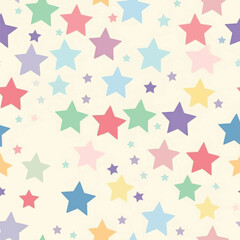 Obraz premium Colorful stars pattern background