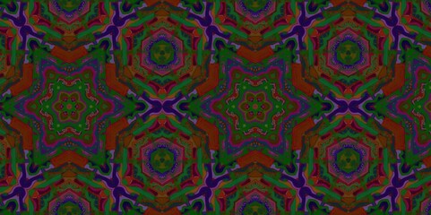 Abstract Kaleidoscope Geometry Psychedelic Art Pattern Background Wallpaper