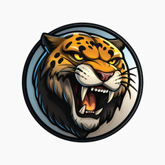 Fierce jaguar logo design