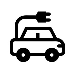 Electric car icon vector illustration