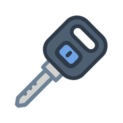 car key icon vector illustration 