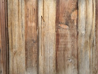 Old wooden fence boards close up