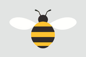 Simple cartoon bee illustration
