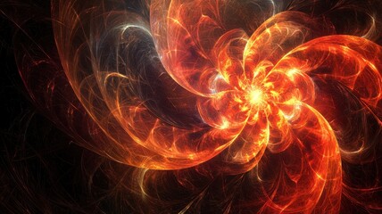 A mesmerizing swirl of fiery colors creating a dynamic, abstract pattern, perfect for backgrounds and artistic designs.