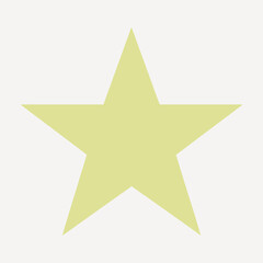 Fototapeta premium Yellow star on white background