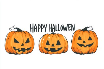happy Halloween greeting card, illustration vector