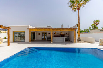 Luxurious Ibizan villa with private pool and outdoor kitchen