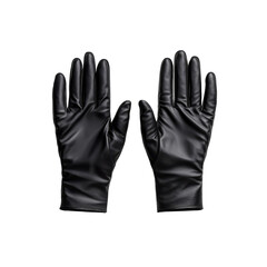 Black Leather Gloves