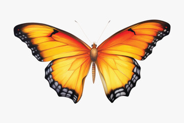 Vibrant monarch butterfly illustration
