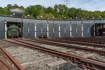 Obraz premium Historisch Eisenbahnen im Ruhrgebiet