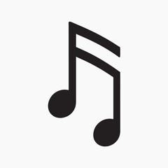 Musical note icon design