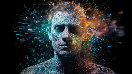 仮想空間男性十一Generative AI