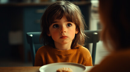 child eating breakfast
