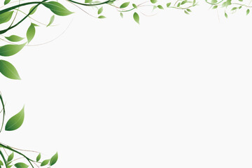 Elegant leafy border design
