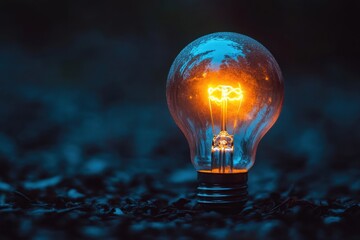 Intellectual property celebration message highlighting a light bulb theme