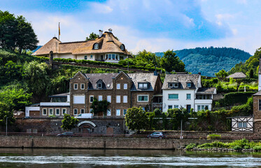 Fototapeta premium view of the town in the city Bullay