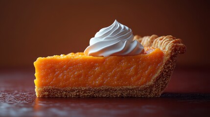 Sweet Potato Pie with Whipped Cream