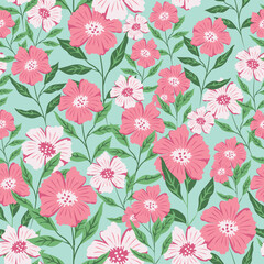 seamless floral pattern and illustration with flowers wallpaper and this is a vectors  design for textile,texture,decor,printable,fabric design