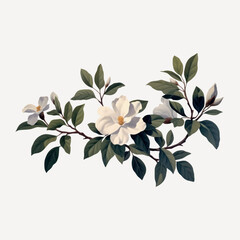 Elegant floral botanical illustration