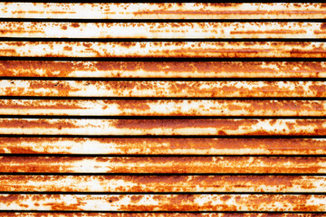 Close up of a Rusty corrugated iron sheet texture, rusty iron background.