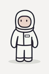 Cute cartoon astronaut character