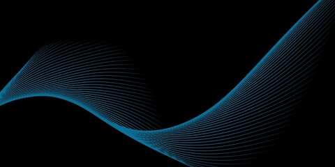 abstract background, elegant abstract smooth wave modern stream background, blue lines that wave into with empty space