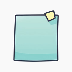 Blank sticky note illustration