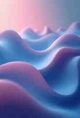 Abstract flowing smooth fractal waves background