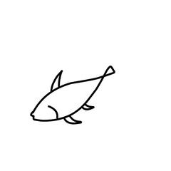 Fish Line Icon 