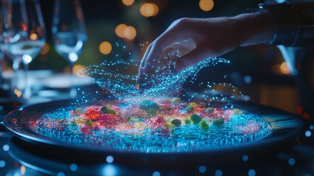 Dynamic Dining: Futuristic Restaurant Menu with Genetic Compatibility Ratings