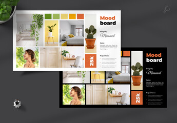 Moodboard Layout With Dark & Light Accents