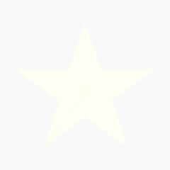 White star with five points