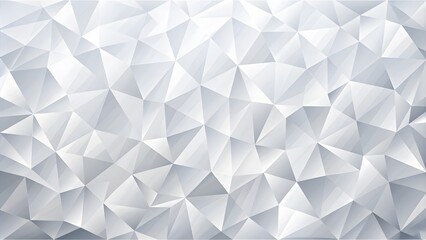 Fototapeta premium Low Poly Light White Grey Gradient background made from Triangle Shapes. Could be used as wallpaper. Abstract bright white background - Geometric texture. 