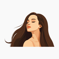 Elegant woman vector illustration