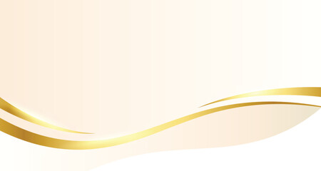 Obraz premium Luxury background in dark blue and gold color. Backdrop with cool gradient wave shiny geometric futuristic ornament for beauty hotel aesthetic expensive brand