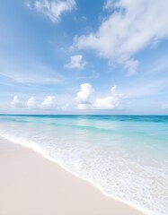 Obraz premium beach with sky and clouds