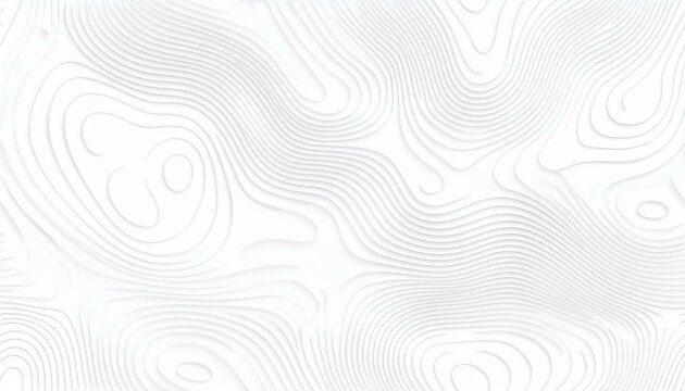 Luxury paper cut background, Abstract decoration, white pattern, halftone gradients, abstract 3d illustration, topographic canyon map light relief texture, curved layers. - Powered by Adobe