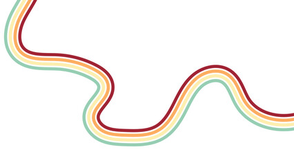 Abstract retro rainbow background. Contemporary style. Colorful rainbow. Grunge texture. Panoramic wallpaper. Decorative art. banner, cover, poster, card, flyer, web. Vector illustration