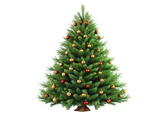 Fototapeta premium christmas tree isolated on white