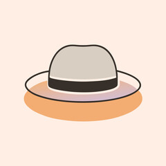 hat vector art illustration